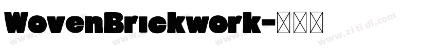 WovenBrickwork字体转换