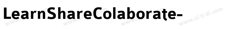LearnShareColaborate字体转换 LearnShareColaborate字体转换