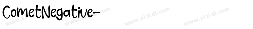CometNegative字体转换