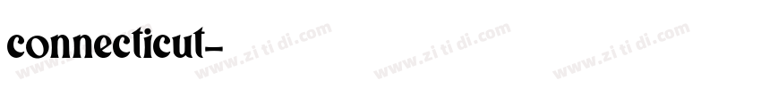 connecticut字体转换