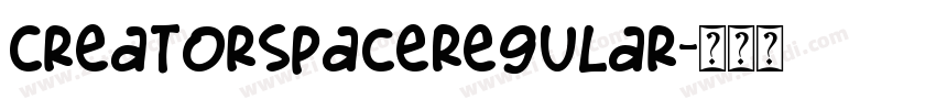 CreatorSpaceRegular字体转换