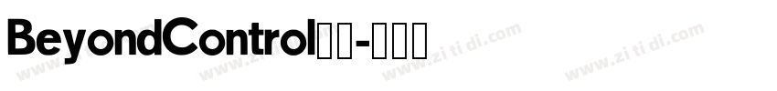 BeyondControl字体字体转换