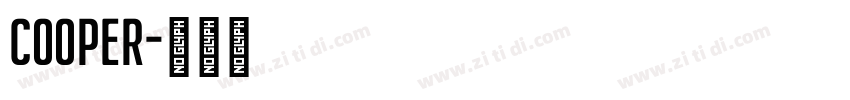 cooper字体转换