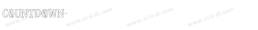 countdown字体转换