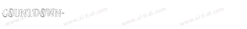 countdown字体转换