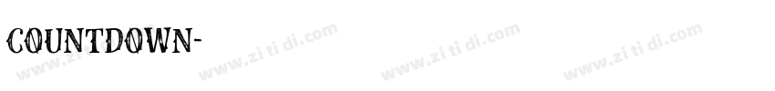 countdown字体转换