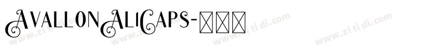 AvallonAl1Caps字体转换