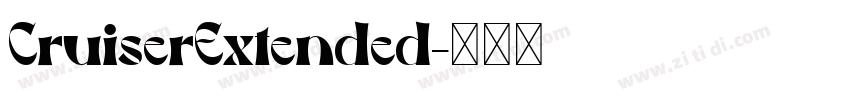 CruiserExtended字体转换