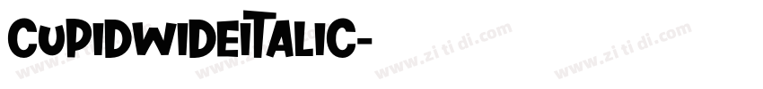CupidWideItalic字体转换
