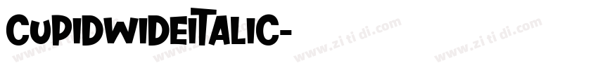 CupidWideItalic字体转换