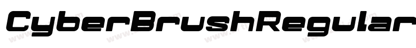 CyberBrushRegular字体转换
