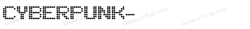 cyberpunk字体转换