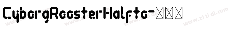 CyborgRoosterHalfto字体转换