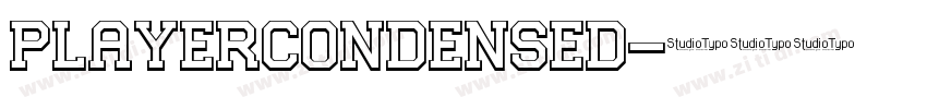 PlayerCondensed字体转换