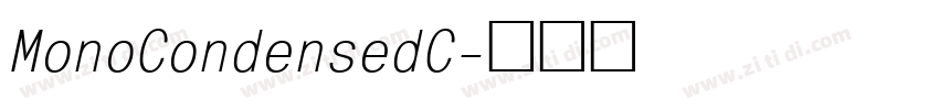 MonoCondensedC字体转换