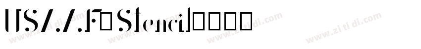 USAAF_Stencil字体转换