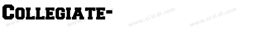 Collegiate字体转换