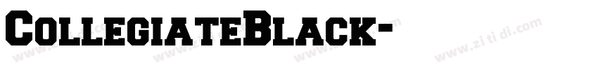 CollegiateBlack字体转换