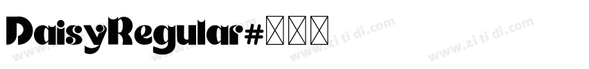 DaisyRegular字体转换