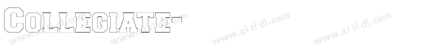 Collegiate字体转换
