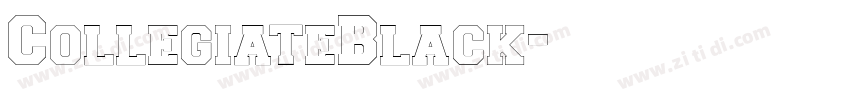 CollegiateBlack字体转换