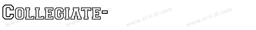 Collegiate字体转换