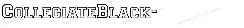 CollegiateBlack字体转换