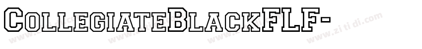 CollegiateBlackFLF字体转换