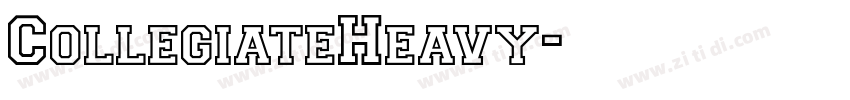 CollegiateHeavy字体转换