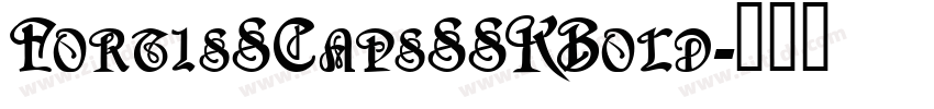 FortisSCapsSSKBold字体转换