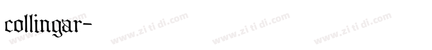 collingar字体转换