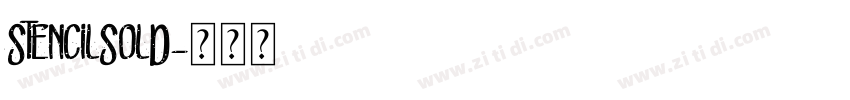 StencilSolD字体转换