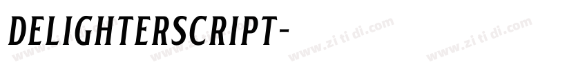 DelighterScript字体转换