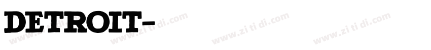 Detroit字体转换
