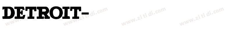 Detroit字体转换