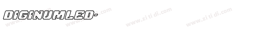 DigiNumLED字体转换