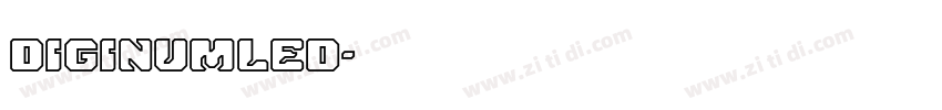 DigiNumLED字体转换