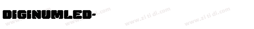 DigiNumLED字体转换
