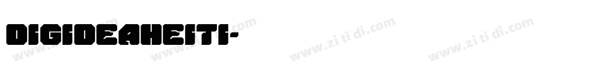 DigideaHeiti字体转换
