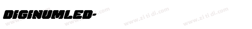 DigiNumLED字体转换