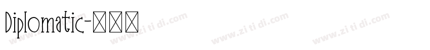 Diplomatic字体转换