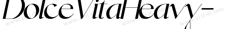 DolceVitaHeavy字体转换