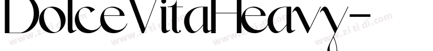DolceVitaHeavy字体转换
