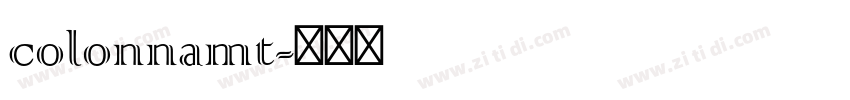 colonnamt字体转换