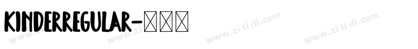 KinderRegular字体转换