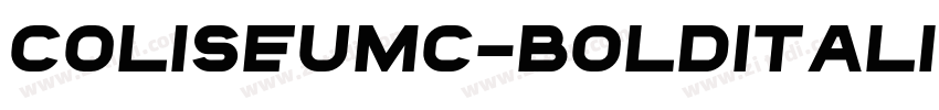 ColiseumC-BoldItalic字体转换