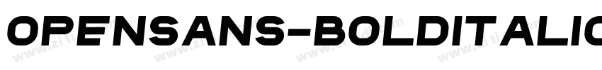 Opensans-BoldItalic字体转换