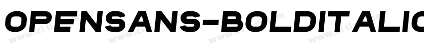 Opensans-BoldItalic字体转换