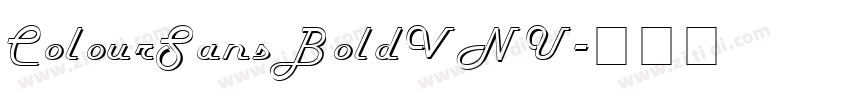 ColourSansBoldVNU字体转换