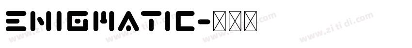 Enigmatic字体转换